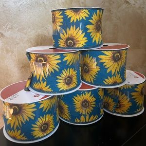 Sunflower wired ribbon